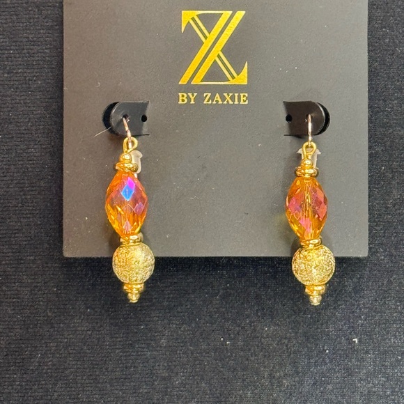 Z by Zaxie Stunning Multi Colored Faceted Stone Fish Hook Drop Earrings - Picture 15 of 15